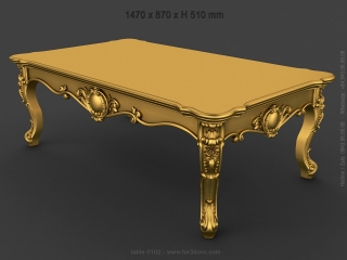 TABLE 0102 | STL – 3D model for CNC