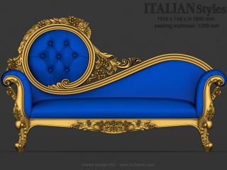 CHAISE LOUNGE 002 | STL – 3D model for CNC